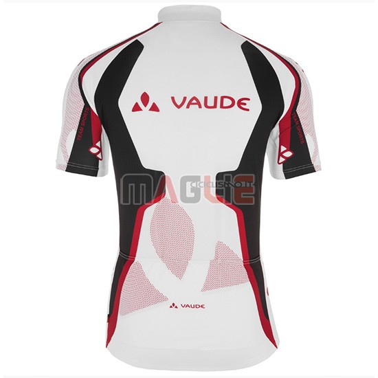 2018 Maglia Vaude Manica Corta Bianco Rosso - Clicca l'immagine per chiudere