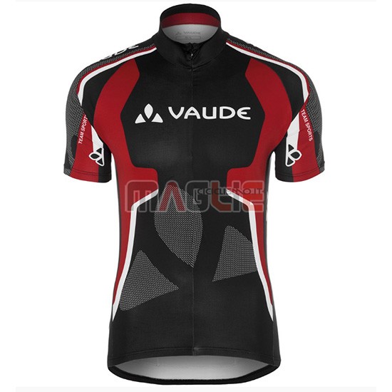 2018 Maglia Vaude Manica Corta Nero e Rosso - Clicca l'immagine per chiudere