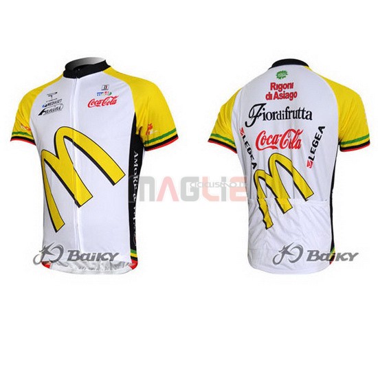 Maglia McDonalds manica corta 2011 bianco e giallo - Clicca l'immagine per chiudere