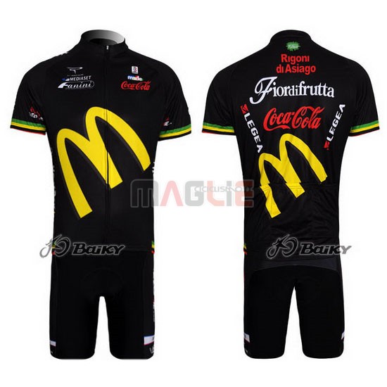 Maglia McDonalds manica corta 2011 nero e giallo