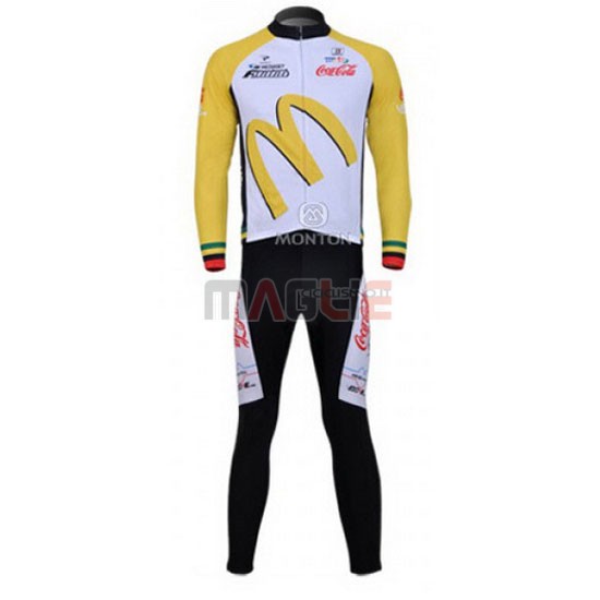 Maglia McDonalds manica lunga 2011 bianco e giallo - Clicca l'immagine per chiudere