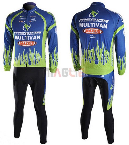 Maglia Merida manica lunga 2010 blu e verde - Clicca l'immagine per chiudere