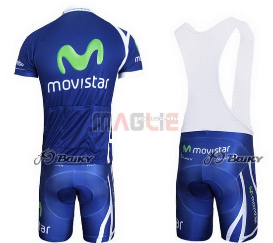 Maglia Movistar manica corta 2011 blu