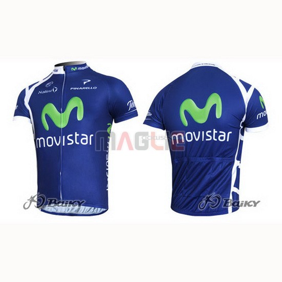 Maglia Movistar manica corta 2011 blu