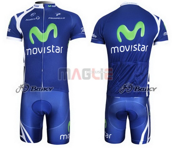 Maglia Movistar manica corta 2011 blu