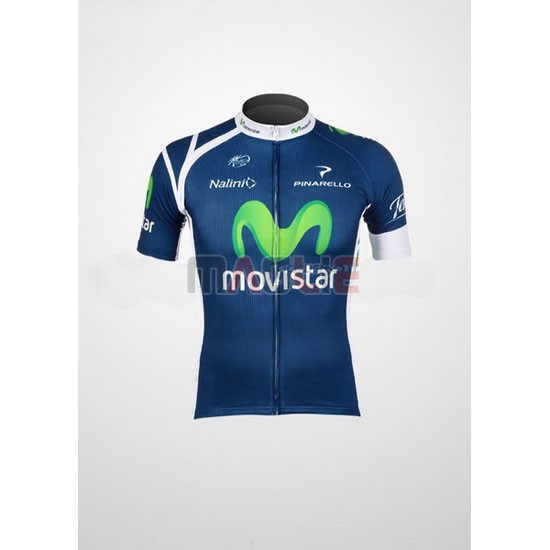 Maglia Movistar manica corta 2012 blu