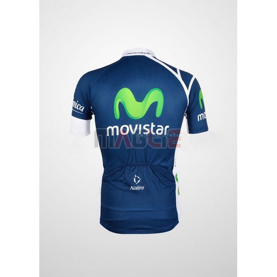 Maglia Movistar manica corta 2012 blu