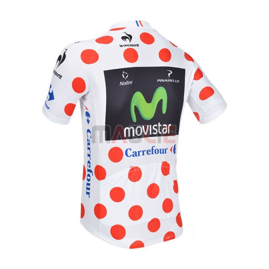 Maglia Movistar manica corta 2013 bianco e rosso - Clicca l'immagine per chiudere