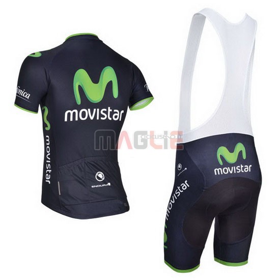 Maglia Movistar manica corta 2014 nero