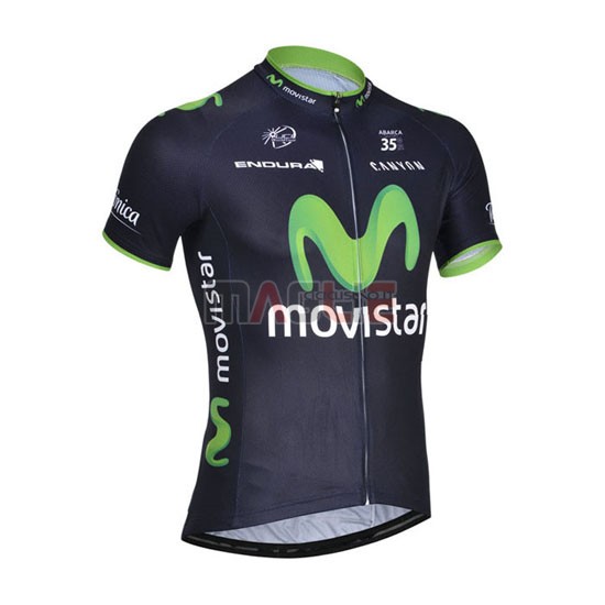 Maglia Movistar manica corta 2014 nero