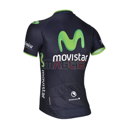 Maglia Movistar manica corta 2014 nero