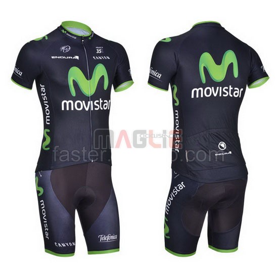 Maglia Movistar manica corta 2014 nero