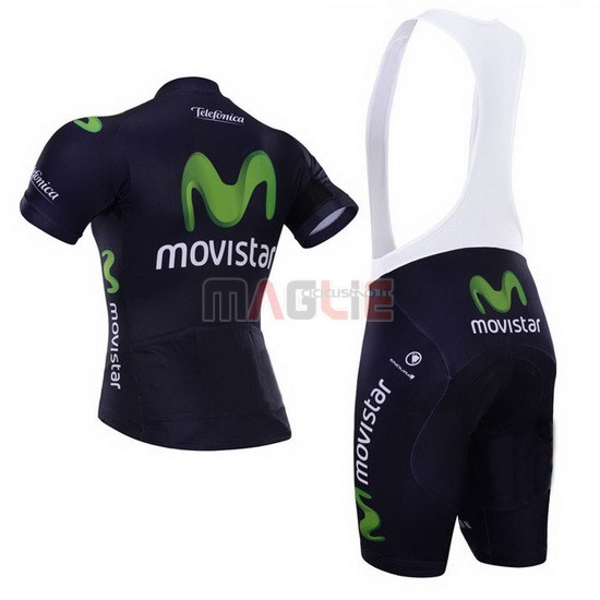 Maglia Movistar manica corta 2015 nero