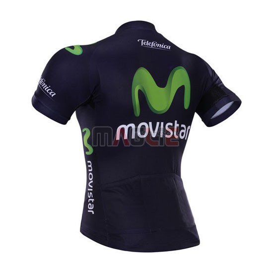 Maglia Movistar manica corta 2015 nero