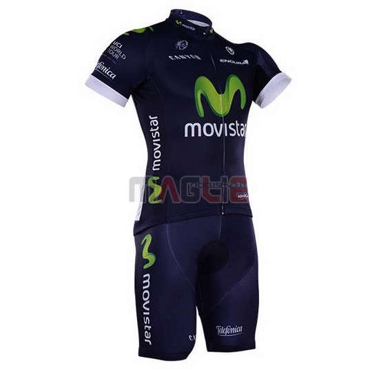 Maglia Movistar manica corta 2016 nero