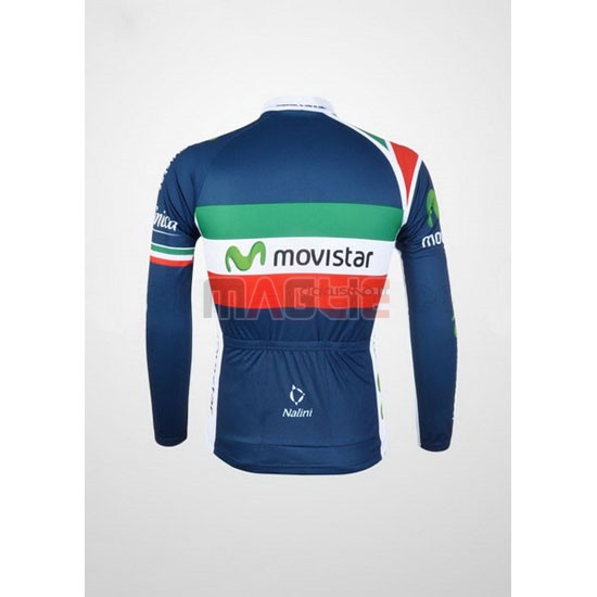 Maglia Movistar manica lunga 2012 verde