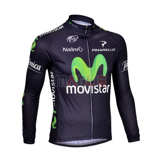 Maglia Movistar manica lunga 2013 nero