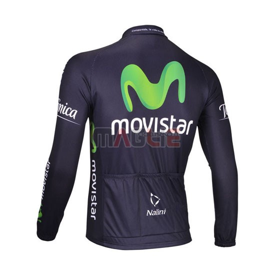 Maglia Movistar manica lunga 2013 nero