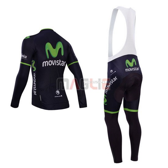 Maglia Movistar manica lunga 2014 nero