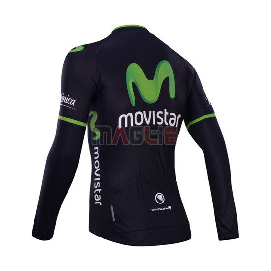 Maglia Movistar manica lunga 2014 nero