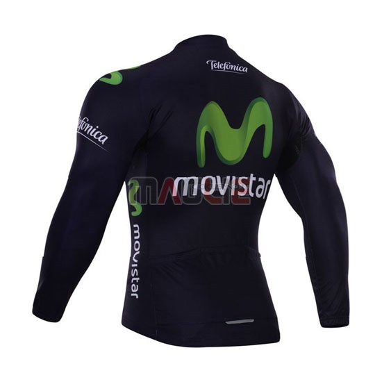 Maglia Movistar manica lunga 2015 nero