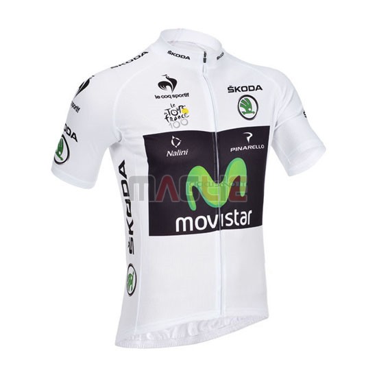 Maglia Movistar manica corta 2013 bianco