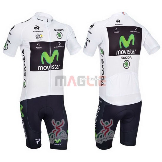 Maglia Movistar manica corta 2013 bianco