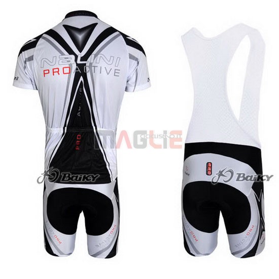 Maglia Nalini manica corta 2012 argentato e nero