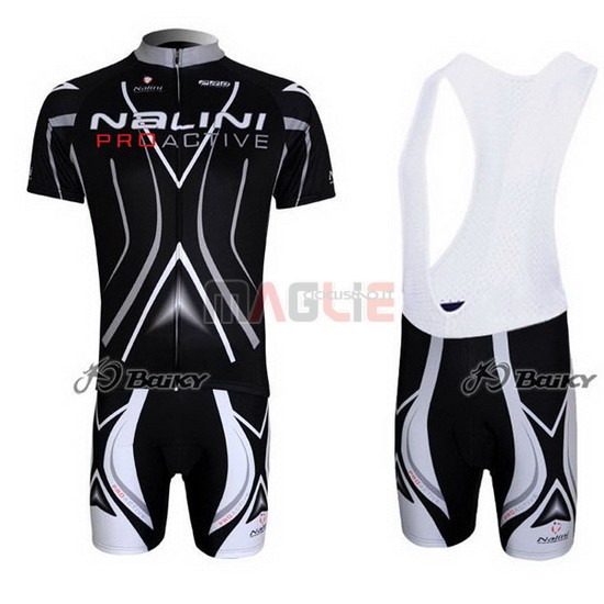 Maglia Nalini manica corta 2012 nero e argentato