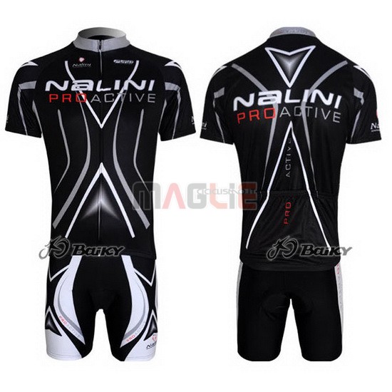 Maglia Nalini manica corta 2012 nero e argentato
