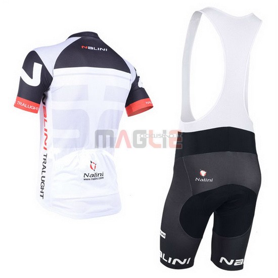 Maglia Nalini manica corta 2013 bianco e rosso