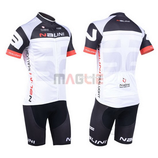 Maglia Nalini manica corta 2013 bianco e rosso