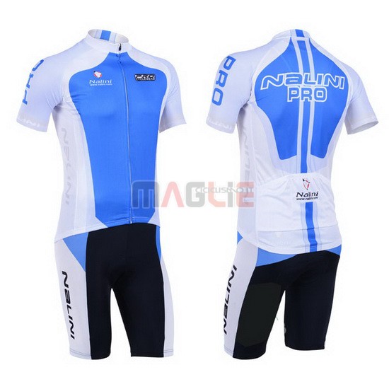 Maglia Nalini manica corta 2013 celeste e bianco