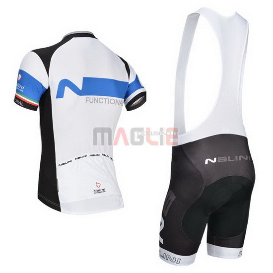 Maglia Nalini manica corta 2014 blu e bianco