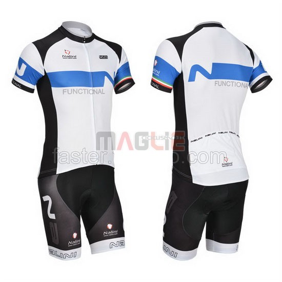 Maglia Nalini manica corta 2014 blu e bianco