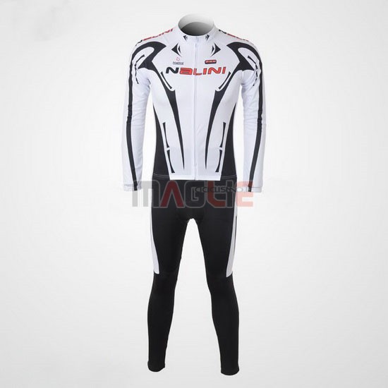 Maglia Nalini manica lunga 2010 nero e bianco
