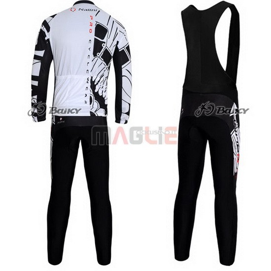 Maglia Nalini manica lunga 2012 nero e bianco