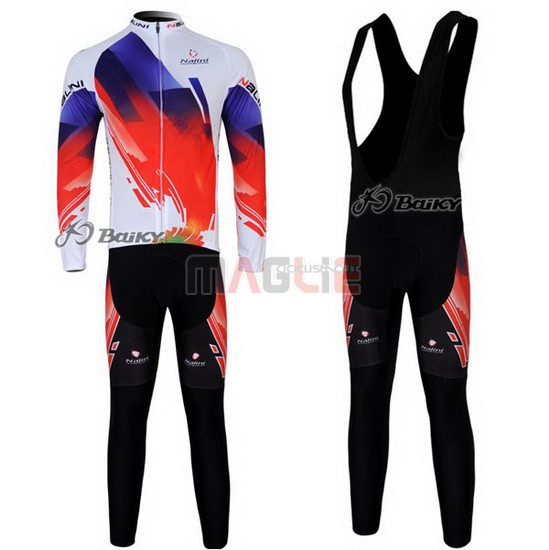 Maglia Nalini manica lunga 2012 rosso e bianco