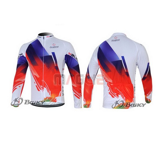 Maglia Nalini manica lunga 2012 rosso e bianco