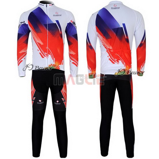 Maglia Nalini manica lunga 2012 rosso e bianco