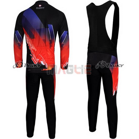 Maglia Nalini manica lunga 2012 rosso e nero
