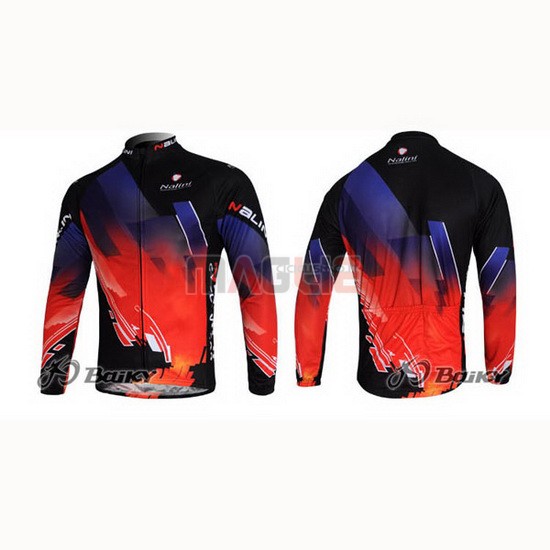 Maglia Nalini manica lunga 2012 rosso e nero