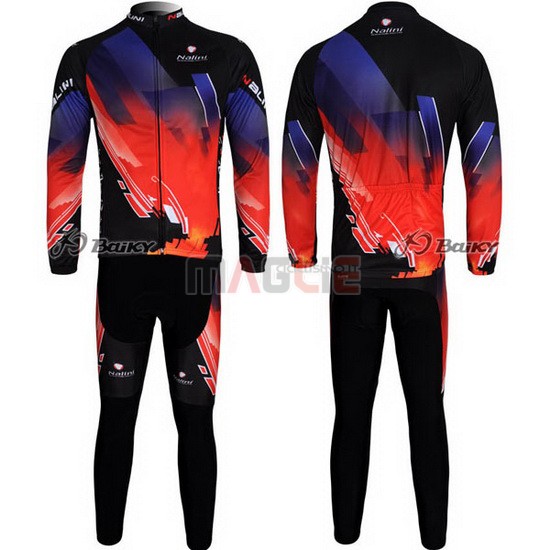 Maglia Nalini manica lunga 2012 rosso e nero