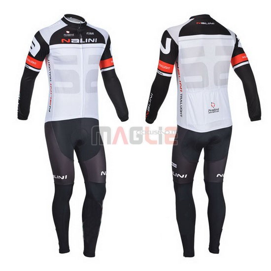 Maglia Nalini manica lunga 2013 nero e bianco