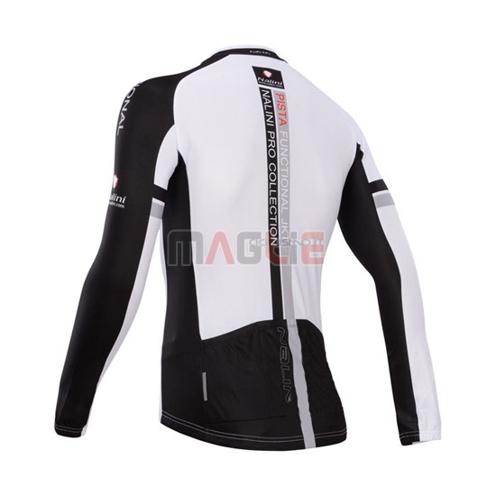 Maglia Nalini manica lunga 2014 nero e rosso