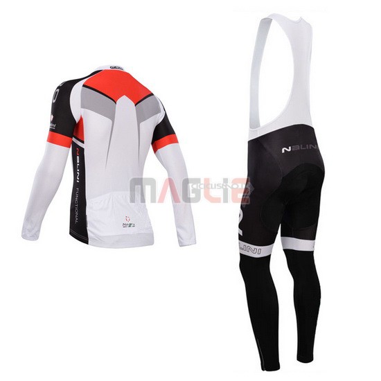 Maglia Nalini manica lunga 2014 rosso e bianco