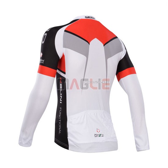 Maglia Nalini manica lunga 2014 rosso e bianco