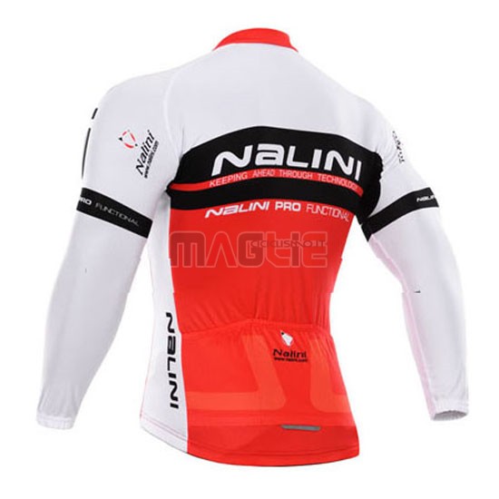 Maglia Nalini manica lunga 2015 rosso e bianco