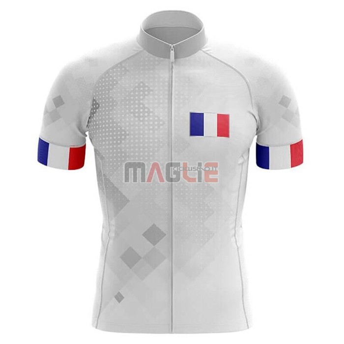 Maglia Campione Francia Manica Corta 2020 Bianco