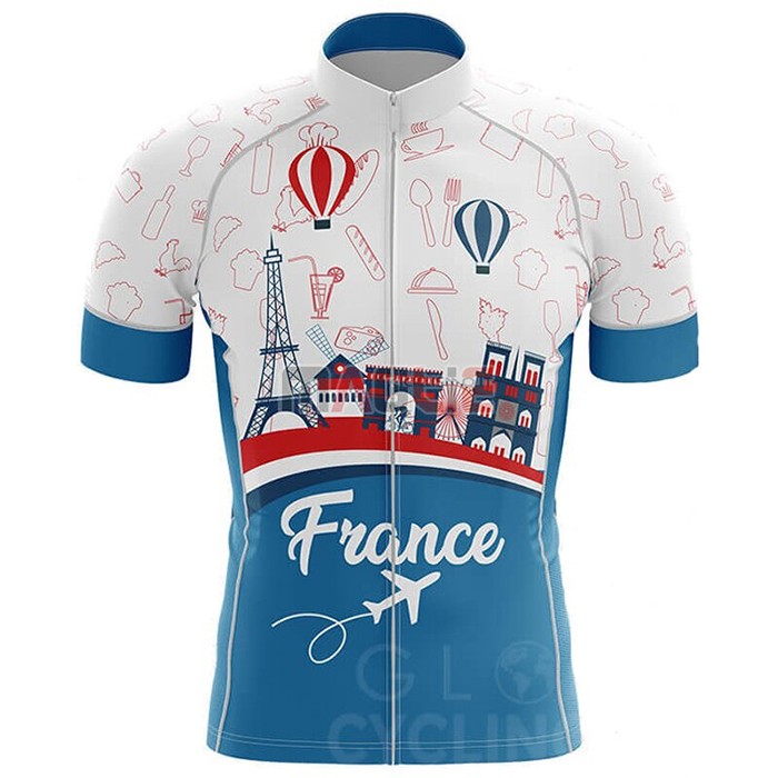 Maglia Campione Francia Manica Corta 2020 Celeste Bianco Rosso